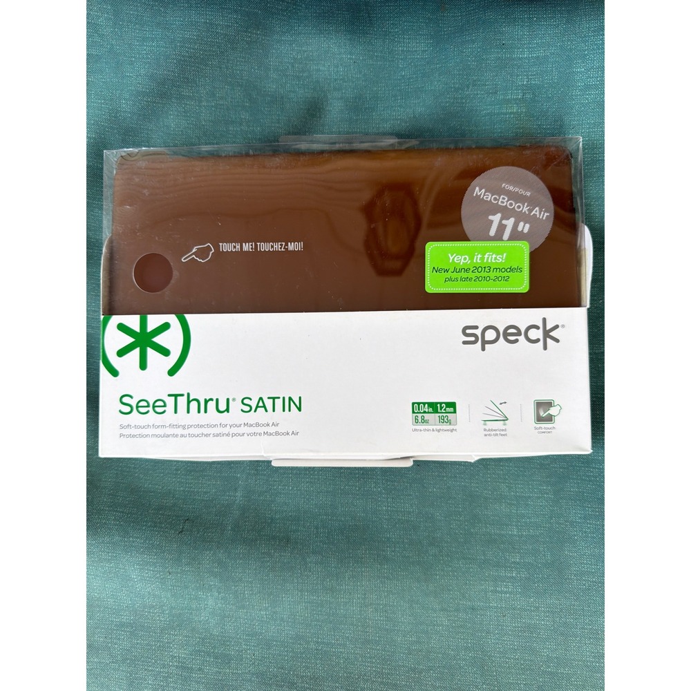 Speck SeeThru SATIN Case for MacBook Air 11 inch Brown Hardshell Cover SPK-A1491